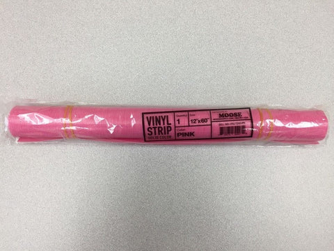 Moose Supply Solid Pink Vinyl Strip 12" x 60"