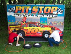 Tire Change Challenge Interactive Carnival Frame Game, Race Car