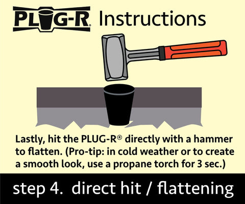 3/4" Plug-R Asphalt Hole Plugs - 25 Pack