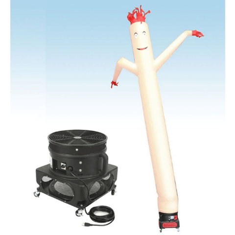 POGO air dancer Included 18' Fly Guy Inflatable Tube Man with Blower - Standard White by POGO 754972364898 4304 18' Fly Guy Inflatable Tube Man Blower -Standard White SKU#4304#4259