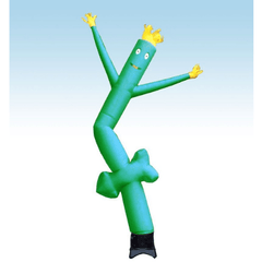 12' Fly Guy Inflatable Tube Man with Blower - Green Arrow by POGO