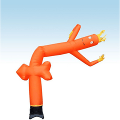 12' Fly Guy Inflatable Tube Man with Blower - Orange Arrow by POGO