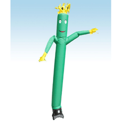 12' Fly Guy Inflatable Tube Man with Blower - Standard Green by POGO