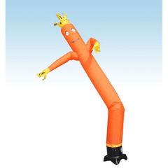 12' Fly Guy Inflatable Tube Man with Blower - Standard Orange by POGO