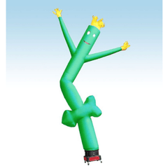 18' Fly Guy Inflatable Tube Man with Blower - Green Arrow by POGO