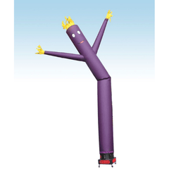 18' Fly Guy Inflatable Tube Man with Blower - Standard Purple by POGO