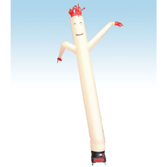 18' Fly Guy Inflatable Tube Man with Blower - Standard White by POGO