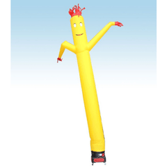 18' Fly Guy Inflatable Tube Man with Blower - Standard Yellow by POGO