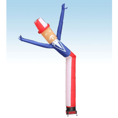 18' Fly Guy Inflatable Tube Man with Blower - Uncle Sam by POGO