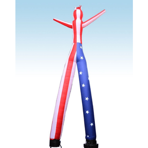 POGO air dancer Not Included 18' Fly Guy Inflatable Tube Man with Blower - US Flag 2 Leg by POGO 754972323543 4255 18' Fly Guy Inflatable Tube Man Blower US Flag 2 Leg SKU#4303 #4258