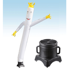 POGO air dancers Included 12' Fly Guy Inflatable Tube Man with Blower - Standard White by POGO 754972355384 4284 12' Fly Guy Inflatable Tube Man Blower - Standard White SKU#4284#4233