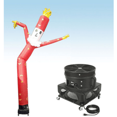 POGO air dancers Included 18' Fly Guy Inflatable Tube Man with Blower - Santa Claus 2 by POGO 754972364980 4299 18' Fly Guy Inflatable Tube Man Blower - Santa Claus 2 SKU#4299#4255