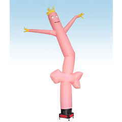 18' Fly Guy Inflatable Tube Man with Blower - Pink Arrow by POGO