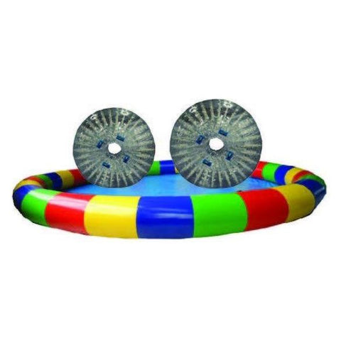 POGO Big Games 24' Round Inflatable Pool with 2 PVC Zorb Balls and Blower by POGO 754972366885 5077 24' Round Inflatable Pool with 2 PVC Zorb Balls and Blower #5077