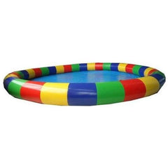 POGO Big Games 24' Round Shallow Zorb Ball Inflatable Pool with Blower by POGO 754972329484 5093 24' Round Shallow Zorb Ball Inflatable Pool with Blower SKU#5093