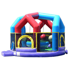 15'H Retro Inflatable Wrecking Ball Game with Blower and Accessories by POGO