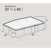 Image of POGO Canopy Tents & Pergolas 20' x 40' Green PVC Weekender West Coast Frame Party Tent by POGO 754972310895 5919
