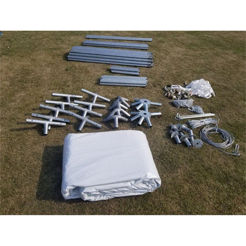 POGO Canopy Tents & Pergolas 20' x 40' Red PVC Weekender West Coast Frame Party Tent by POGO 754972326919 5920