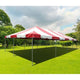 20' x 40' Red PVC Weekender West Coast Frame Party Tent