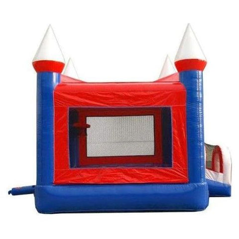 POGO Commercial Bouncers 14' Patriotic Red, White & Blue Bounce House with Blower by POGO 754972360579 6995 14' Patriotic Red, White & Blue Bounce House with Blower POGO SKU 6995