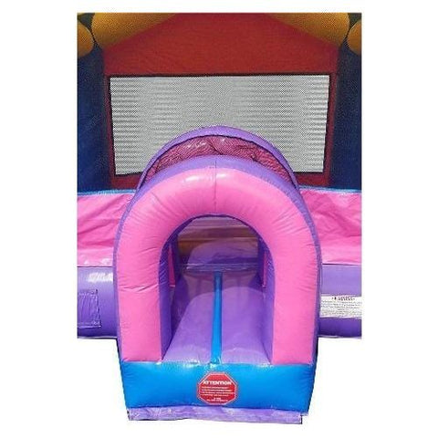POGO Commercial Bouncers 14' Pink & Blue Princess Dream Bounce House with Blower by POGO 754972336543 6997 14' Pink & Blue Princess Dream Bounce House with Blower by POGO 6997