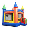 Image of POGO Commercial Bouncers 14' Rainbow Modular Bounce House with Blower and Dinosaur Art Panel by POGO 754972336567 7492 14' Rainbow Modular Bounce House with Blower and Dinosaur Art Panel 