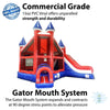 Image of 16'H Red, White and Blue Marble Deluxe Inflatable Castle Bounce House Slide Combo w/ Blower by POGO 2010
