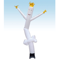 12' Fly Guy Inflatable Tube Man with Blower - White Arrow by POGO