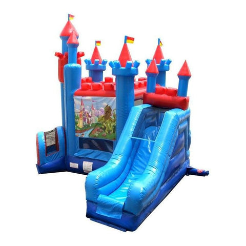 POGO Deluxe Brave Knight Bounce House Deluxe Brave Knight Bounce House and Slide Combo with Blower by POGO 754972361057 4324