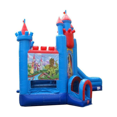 POGO Deluxe Brave Knight Bounce House Deluxe Brave Knight Bounce House and Slide Combo with Blower by POGO 754972361057 4324
