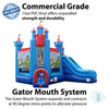 Image of POGO Deluxe Brave Knight Bounce House Deluxe Brave Knight Bounce House and Slide Combo with Blower by POGO 754972361057 4324