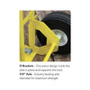 Image of POGO Dollies & Hand Trucks Transporting Fork Hand Truck with Dual Wheels by POGO 754972302470 271 Transporting Fork Hand Truck with Dual Wheels by POGO SKU# 271
