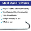 Image of POGO Inflatable Bouncer Accessories 5/16" x 10" Steel Hook Tarp Stakes (5) Pack by POGO 1878 5/16" x 10" Steel Hook Tarp Stakes (5) Pack by POGO SKU# 1878