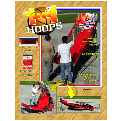 POGO Inflatable Bouncers 1 on 1 Electronic Basketball Interactive Carnival Game by POGO