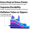 Image of POGO Inflatable Bouncers 11'H Crossover Pink Double Water Slide Bounce House with Blower, Backyard Party Package by POGO 754972355063 5517 11'H Double Water Slide Bounce House w/ Blower, Backyard Party Package