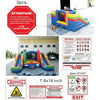 Image of POGO Inflatable Bouncers 11'H Crossover Sports Double Water Slide Bounce House with Blower, Backyard Party Package by POGO 754972370233 5518 11'H Crossover Sports Double Water Slide Bounce House with Blower