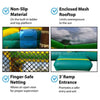 Image of POGO Inflatable Bouncers 11'H Crossover Tropical Double Water Slide Bounce House with Blower, Backyard Party Package by POGO 754972355049 5519 11'H Crossover Tropical Double Water Slide Bounce House Blower