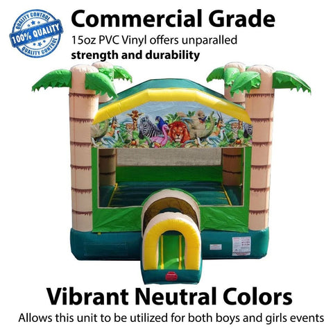 POGO Inflatable Bouncers 12.5'H Tropical Paradise Bounce House with Blower by POGO 754972336574 6999-1894 12.5'H Tropical Paradise Bounce House with Blower by POGO SKU# 6999