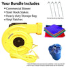 Image of POGO Inflatable Bouncers 12.5'H Tropical Paradise Bounce House with Blower by POGO 754972336574 6999-1894 12.5'H Tropical Paradise Bounce House with Blower by POGO SKU# 6999
