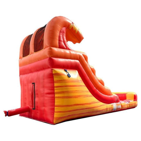 POGO Inflatable Bouncers 12'H Crossover Fire Marble Inflatable Water Slide with Blower by POGO 840344502972 6245