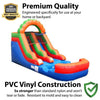 Image of POGO Inflatable Bouncers 12'H Crossover Rainbow Inflatable Water Slide with Blower, Backyard Party Package by POGO 754972325158 5512 12'H Crossover Rainbow Water Slide w/ Blower, Backyard Party Package 