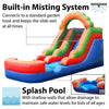 Image of POGO Inflatable Bouncers 12'H Crossover Rainbow Inflatable Water Slide with Blower, Backyard Party Package by POGO 754972325158 5512 12'H Crossover Rainbow Water Slide w/ Blower, Backyard Party Package 