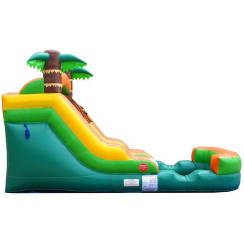 POGO Inflatable Bouncers 12'H Crossover Tropical Inflatable Water Slide with Blower, Backyard Party Package by POGO 754972325134 5514 12'H Crossover Tropical Water Slide with Blower Backyard Party Package