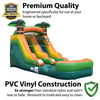 Image of POGO Inflatable Bouncers 12'H Crossover Tropical Inflatable Water Slide with Blower, Backyard Party Package by POGO 754972325134 5514 12'H Crossover Tropical Water Slide with Blower Backyard Party Package