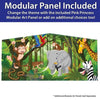 Image of POGO Inflatable Bouncers 12'H Modular Tropical Inflatable Bounce House with Blower and Jungle Art Panel by POGO 1988 12'H Modular Tropical Bounce House with Blower and Jungle Art Panel