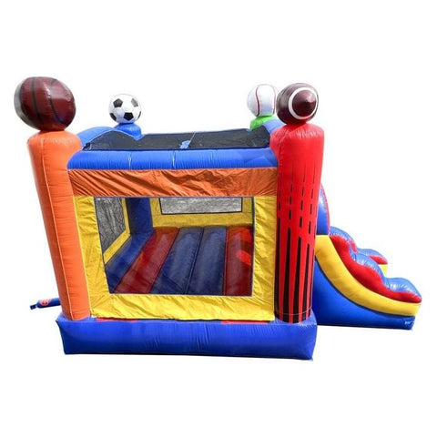 POGO Inflatable Bouncers 12ft x 18ft Crossover Deluxe Sports Inflatable Water Slide Bounce House Combo with Blower by POGO 840344502910 6240 12ftx18ft Crossover Sports Inflatable Water Slide Bounce House POGO