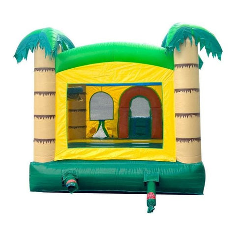 POGO Inflatable Bouncers 12ft x 18ft Crossover Tropical Jungle Sun Water Slide Bounce House Combo with Blower by POGO 754972382489 6256 12ftx18ft Crossover Tropical Jungle Sun Water Slide Bounce House POGO