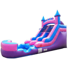 POGO Inflatable Bouncers 13 1/2'H Crossover Pink Inflatable Water Slide with Blower, Backyard Party Package by POGO 754972325141 5513 13 1/2'H Crossover Pink Water Slide with Blower Backyard Party Package