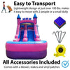 Image of POGO Inflatable Bouncers 13 1/2'H Crossover Pink Inflatable Water Slide with Blower, Backyard Party Package by POGO 754972325141 5513 13 1/2'H Crossover Pink Water Slide with Blower Backyard Party Package