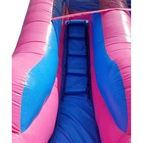 POGO Inflatable Bouncers 13 1/2'H Crossover Pink Inflatable Water Slide with Blower, Backyard Party Package by POGO 754972325141 5513 13 1/2'H Crossover Pink Water Slide with Blower Backyard Party Package
